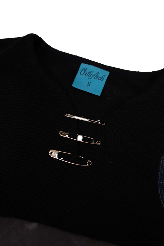 "Pin Thermal" Double Layer Crewneck