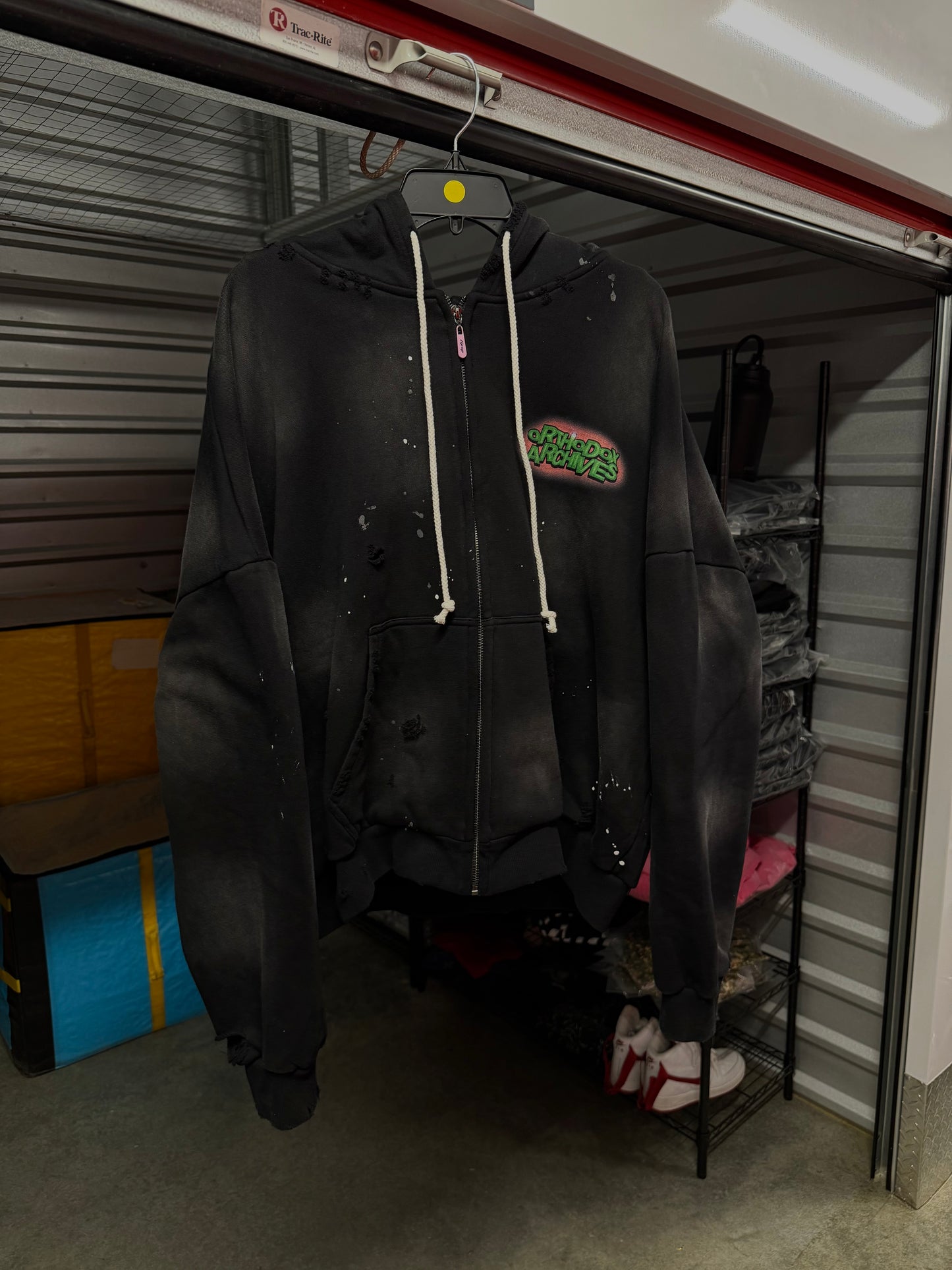 "Whats up Dox" Black Zip Up