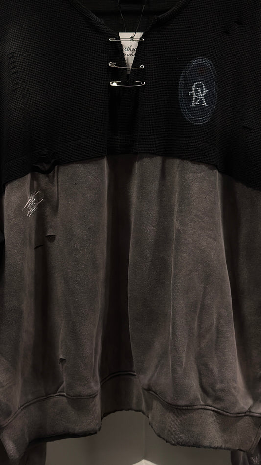 "Pin Thermal" Double  Layer Crewneck