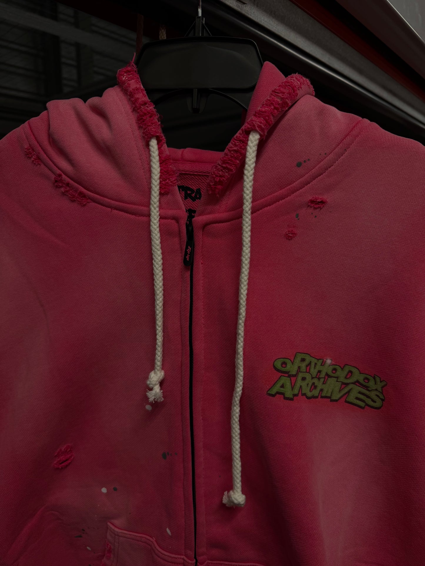 "Whats up Dox" Pink Zip Up
